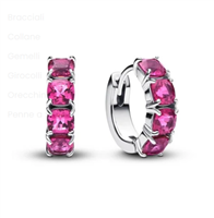 Orecchini Pandora Donna in Argento Cristallo artificiale 293851C02 - 293851C02